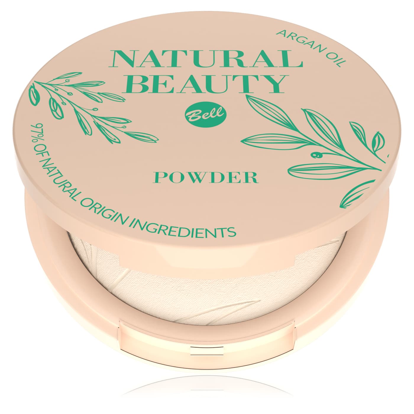 puder prasowany z olejem arganowym NATURAL BEAUTY Powder 001