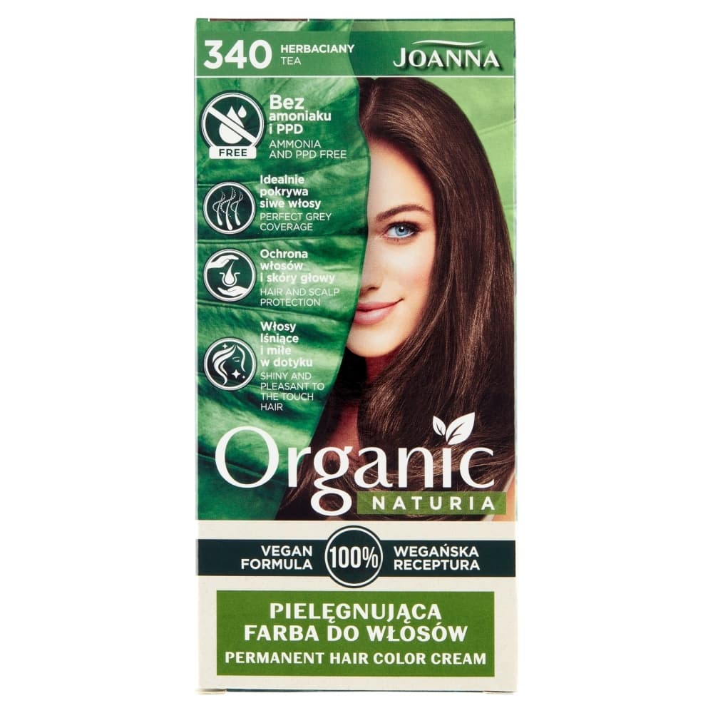 Naturia Organic Pielęgnująca farba do włosów herbaciany 340