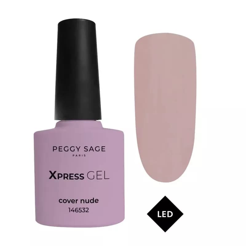 Xpress Gel, żel, top i baza 3w1 do paznokci, cover nude