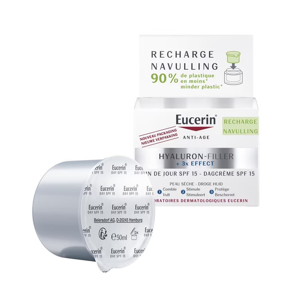 Hyaluron-Filler + 3x Effect krem na dzień SPF15 do skóry suchej Refill