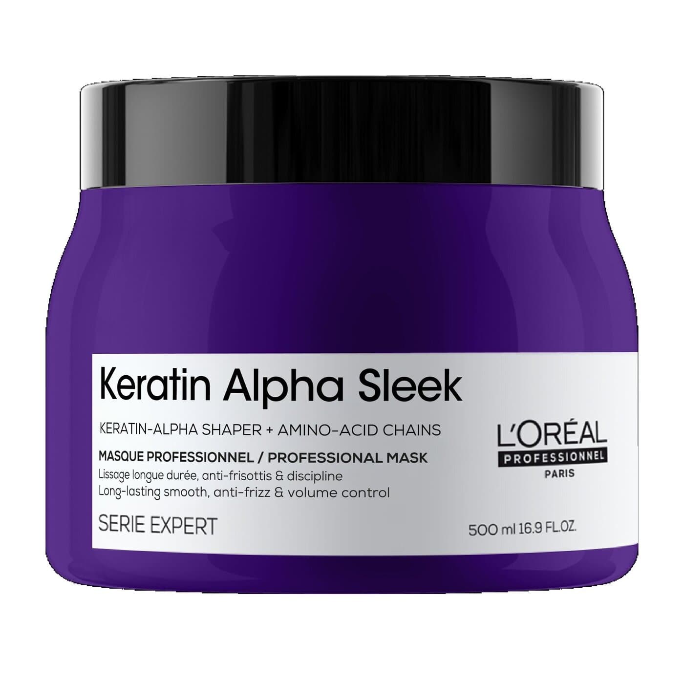Loreal Keratin Alpha Sleek, maska wygładzająca do włosów puszących
