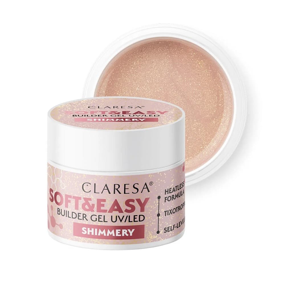 Soft&Easy Builder Gel UV/LED Żel budujący - Shimmery