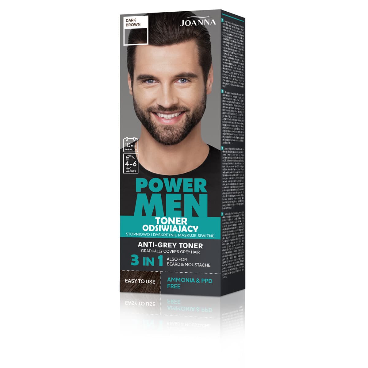 Power Men Odsiwiający Toner Do Włosów Dla Mężczyzn 02 Dark Brown