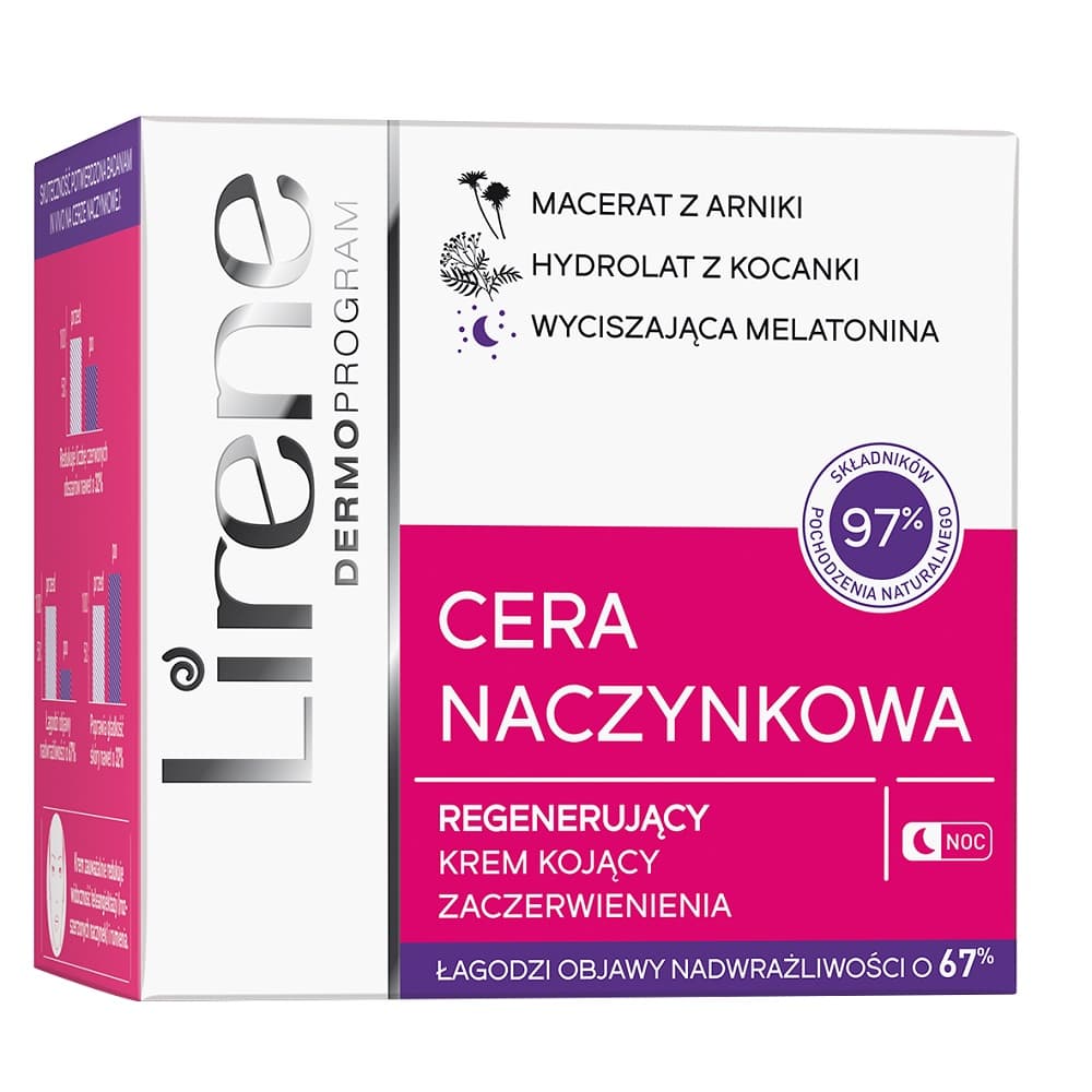 Cera Naczynkowa regenerujący krem kojący zaczerwienienia na noc