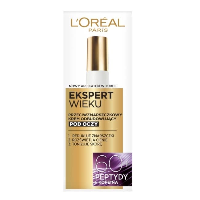 Loreal Ekspert Wieku Przeciwzmarszczkowy krem pod oczy odbudowujący 60+