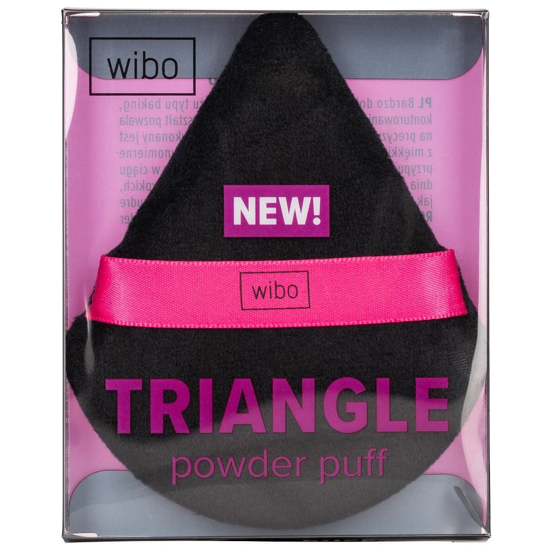 Triangle Powder Puff - Trójkątny puszek do pudru - Czarny