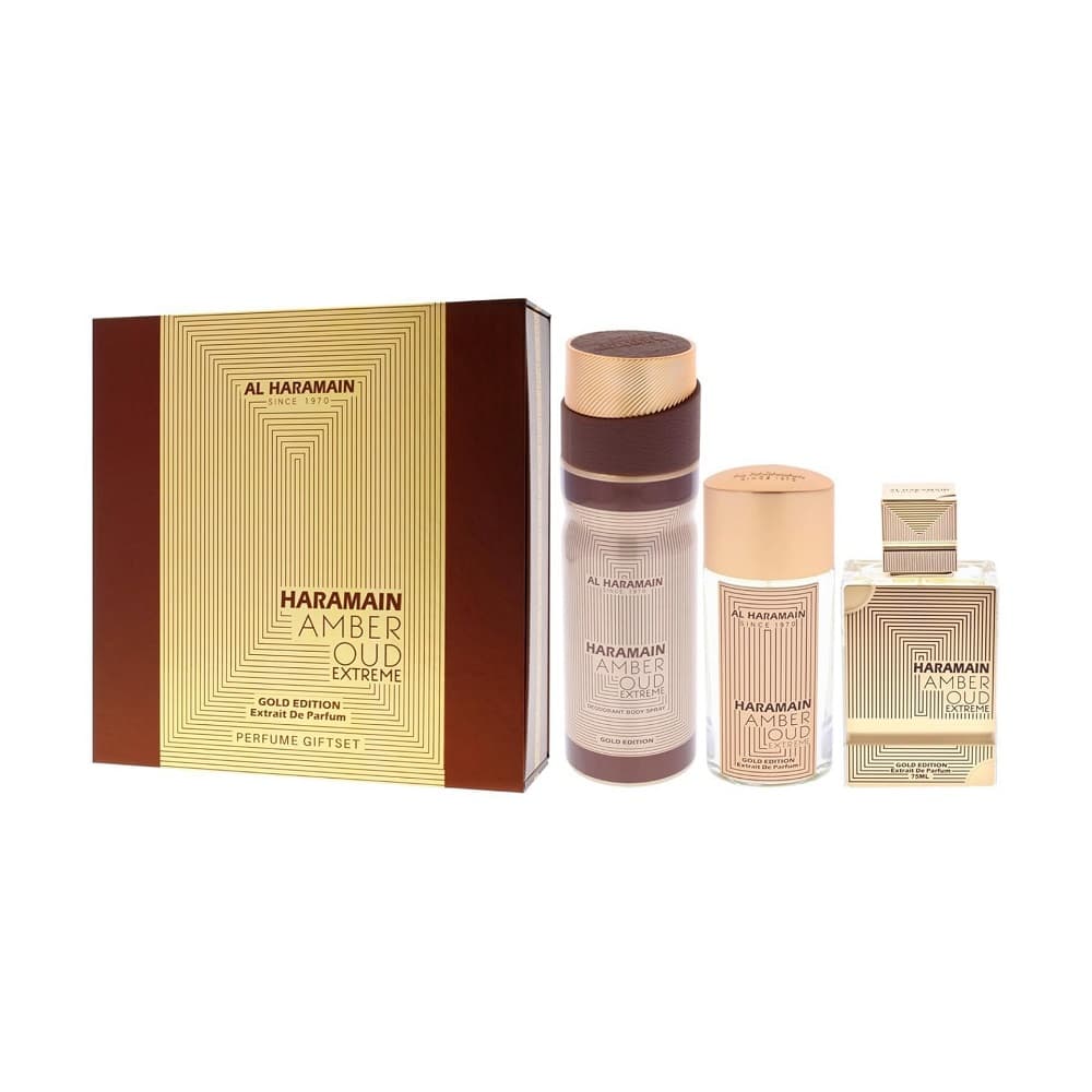 Amber Oud Gold Zestaw ekstrakt perfum+ekstrakt+dezodorant