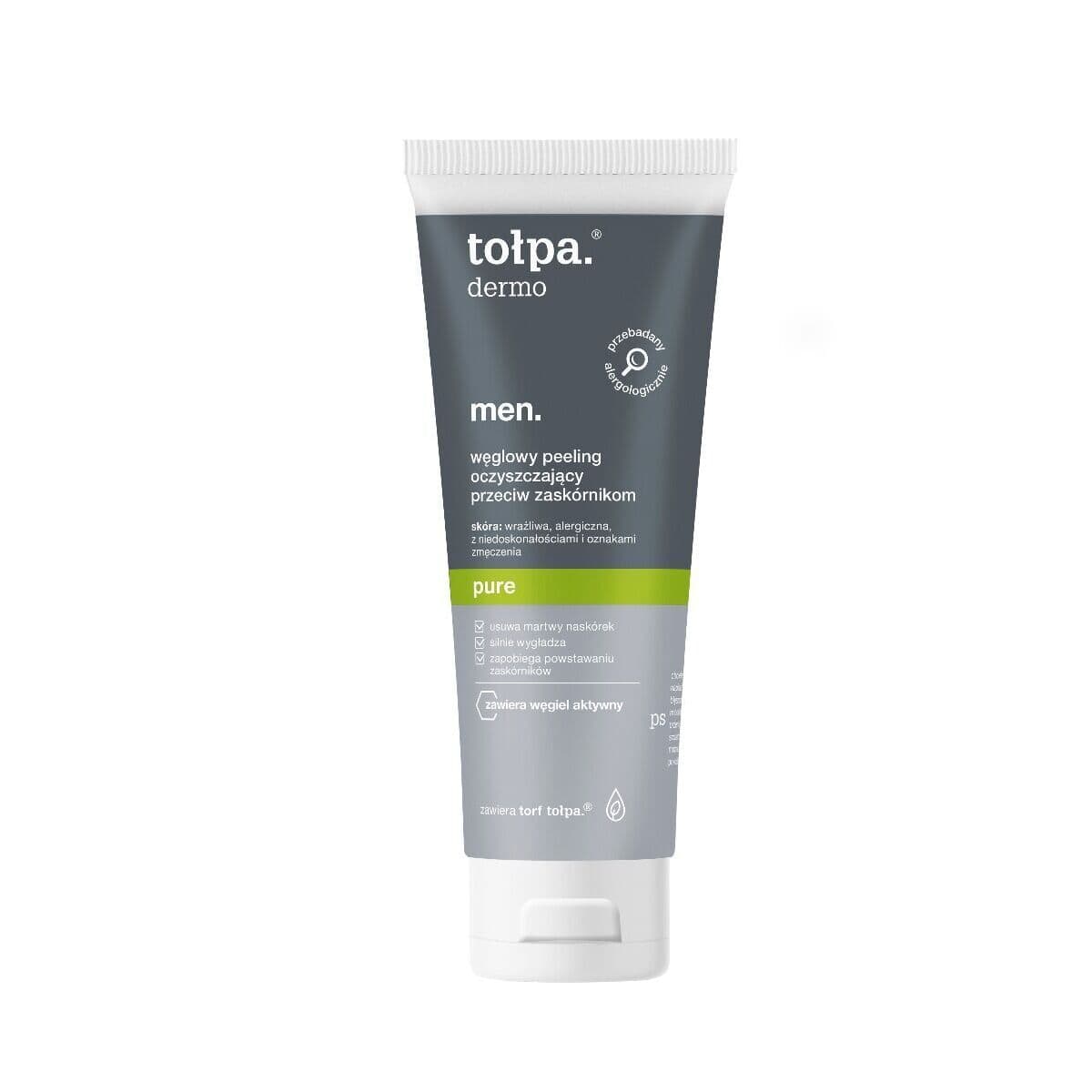 Dermo Men, pure węglowy peeling oczyszczający przeciw zaskórnikom