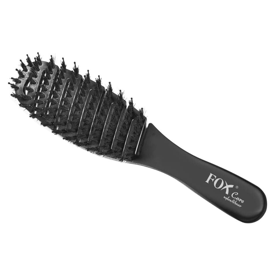 Care Nylon&Boar, profesjonalna mini szczotka do włosów, Black