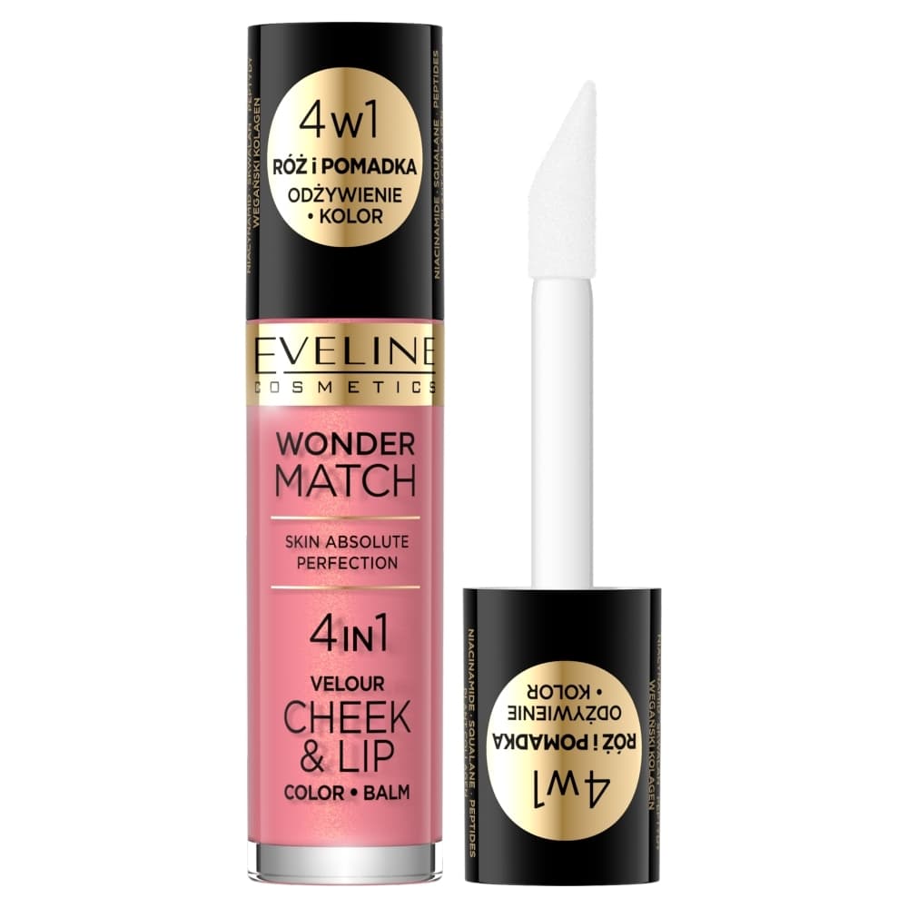 Eveline Wonder Match 4in1 Velour Cheek & Lip róż i pomadka w płynie 03
