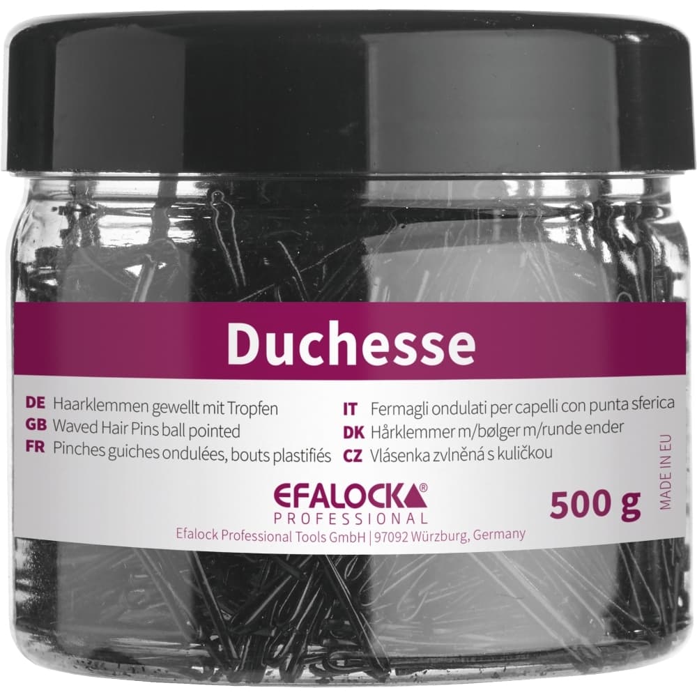 Duchesse, wsuwki do włosów, 5cm, opakowanie, czarny