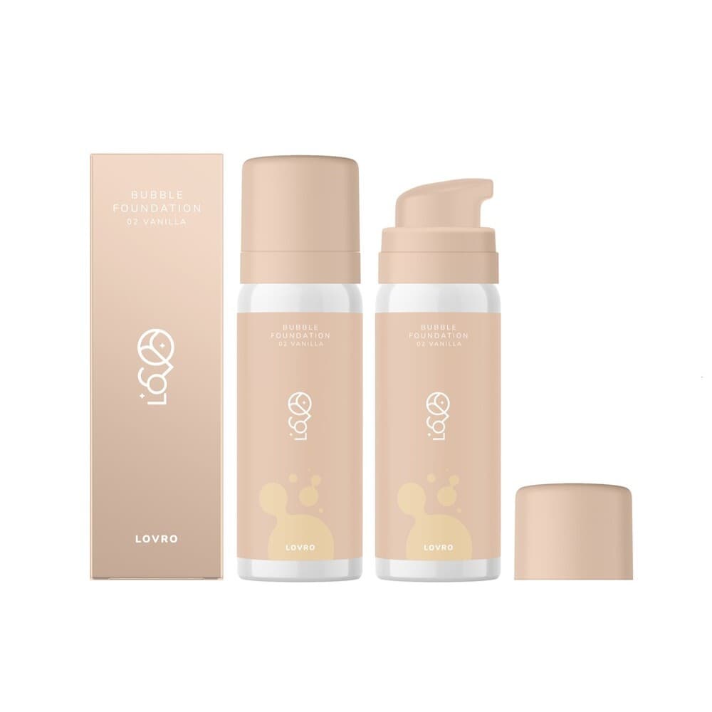 Bubble Foundation podkład o napowietrzonej rozświetlającej formule 02 Vanilla