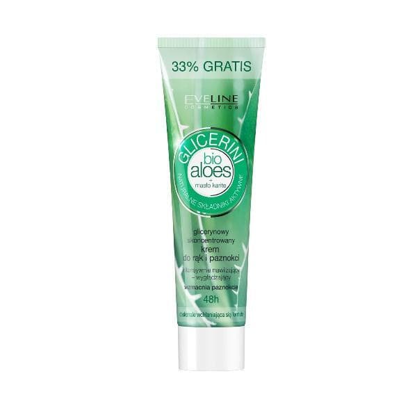 Eveline Glicerini Bio, skoncentrowany glicerynowy krem do rąk bio aloes