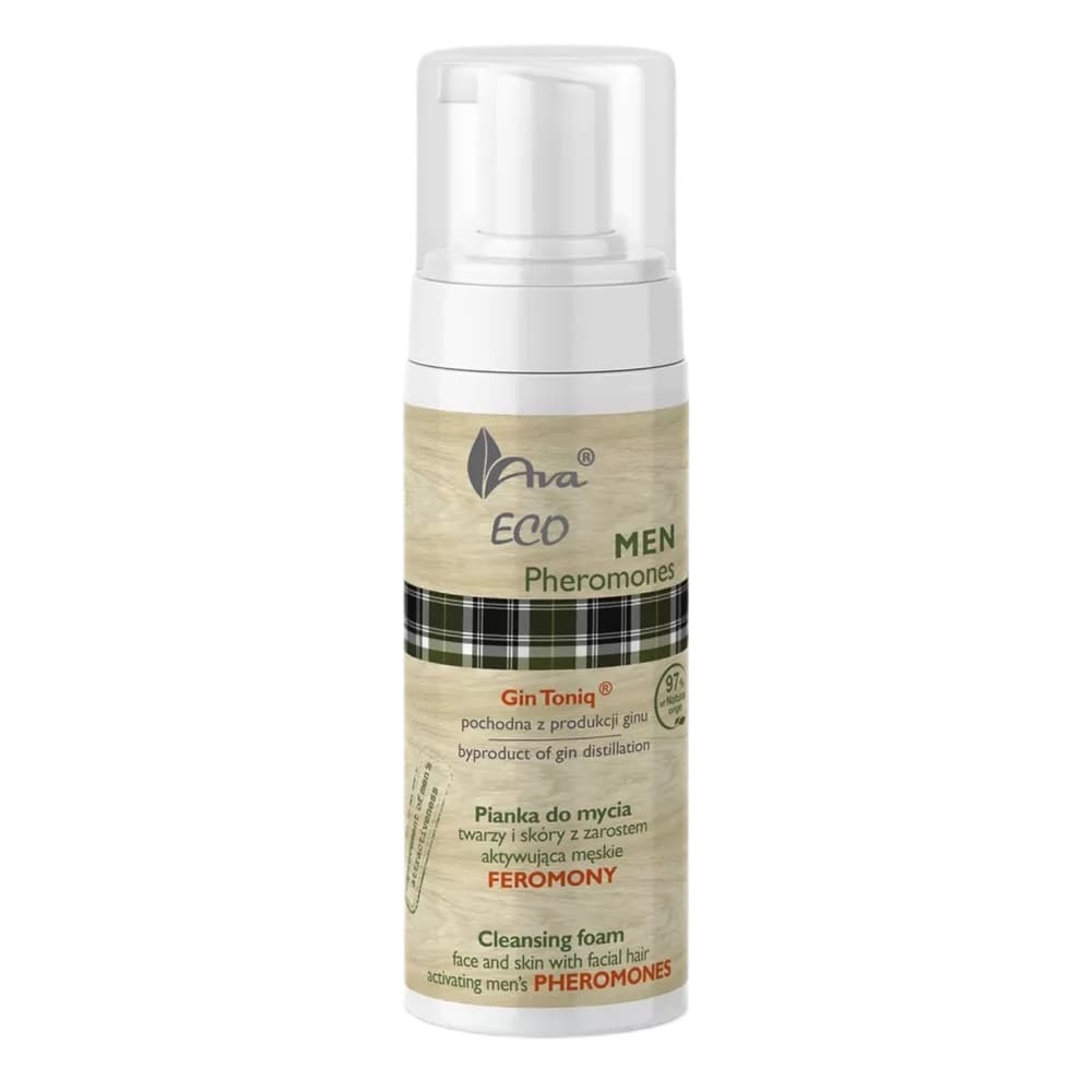 Eco Men Pheromones pianka do mycia twarzy i skóry z zarostem