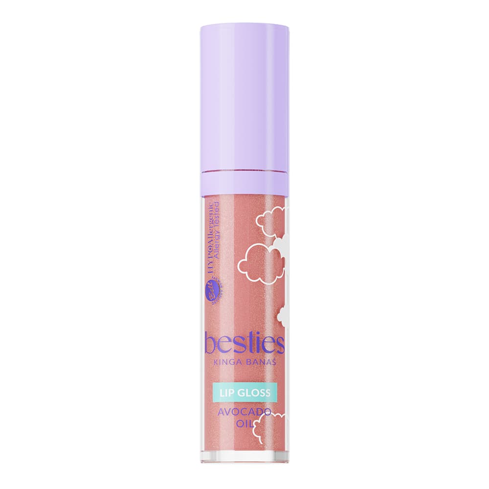 x Besties Lip Gloss, hypoalergiczny błyszczyk do ust, 02 Pinky Promise