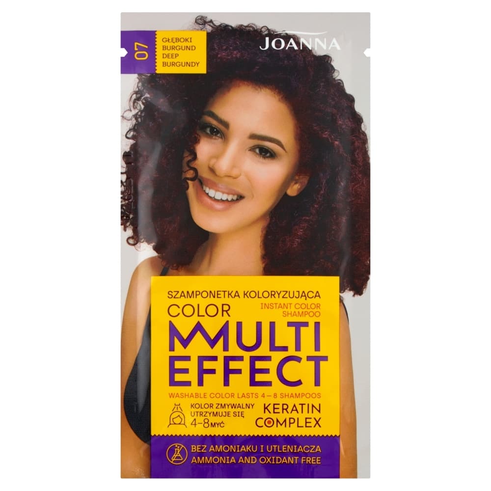 Multi Effect, szamponetka koloryzująca 07 Głęboki Burgund