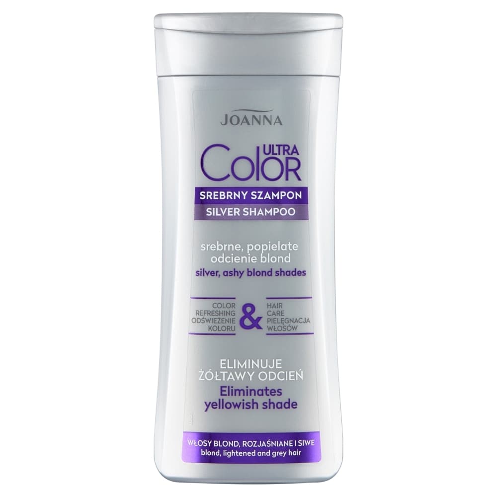 Ultra Color Srebrny Szampon Do Włosów Blond Siwych Popielatych
