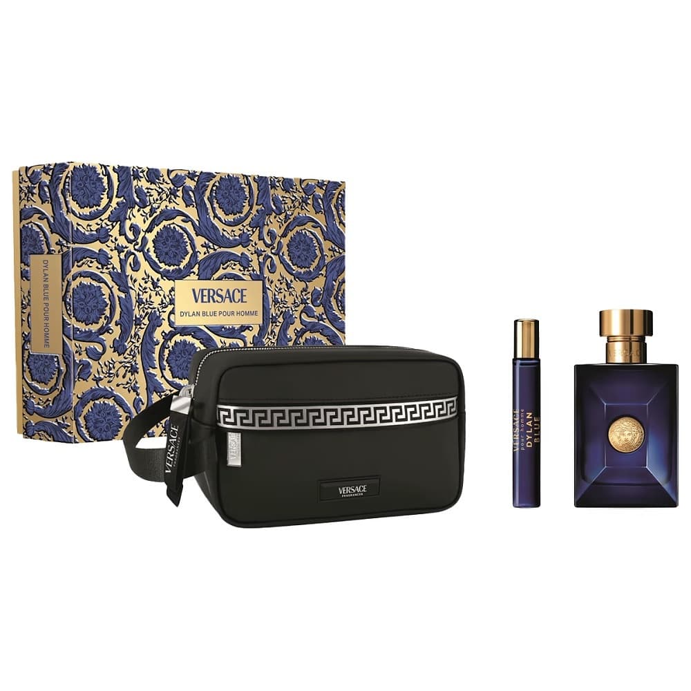 Pour Homme Dylan Blue zestaw woda toaletowa spray + woda toaletowa spray + kosmetyczka (M)