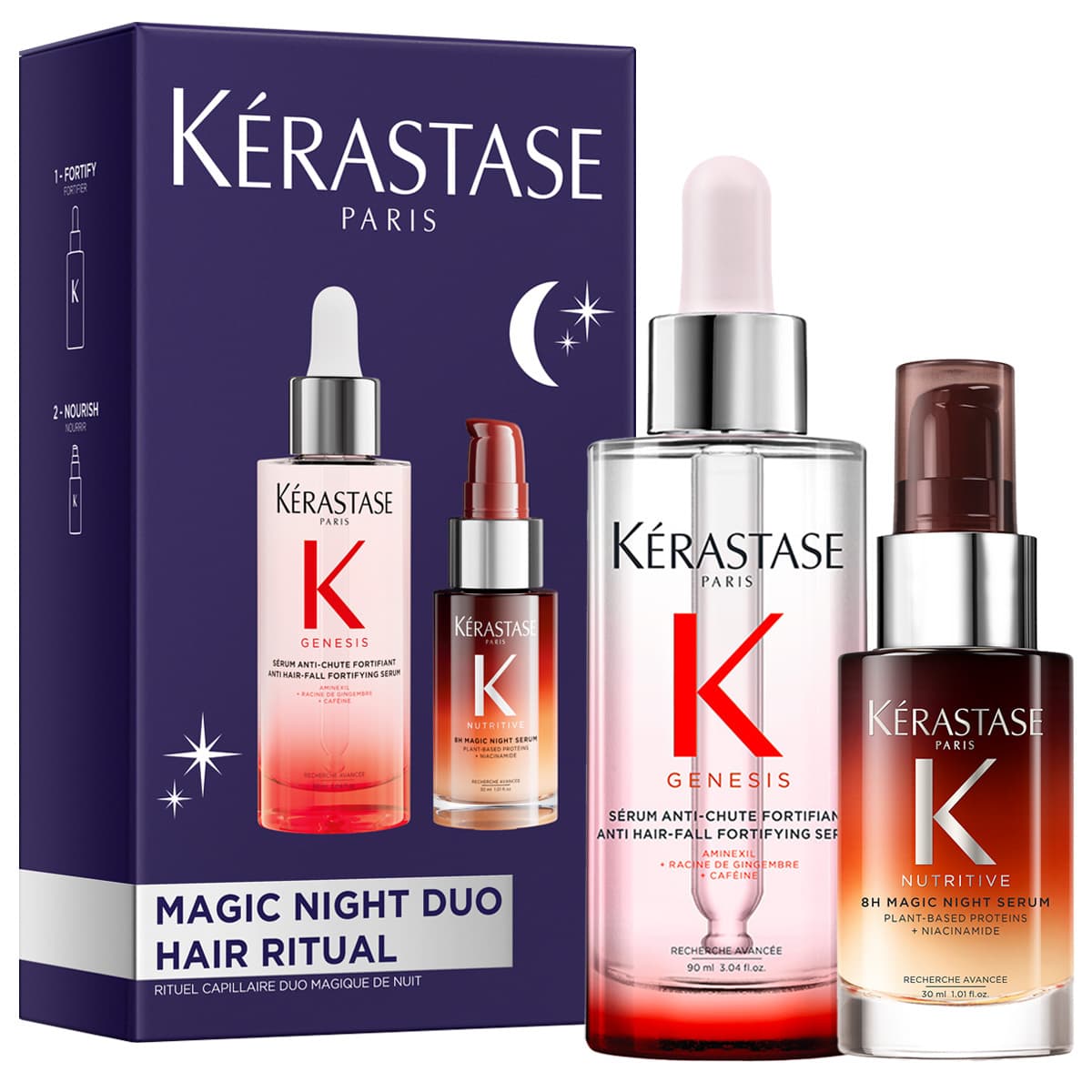 Genesis Magic Night Duo, zestaw prezentowy do wzmocnienia i odżywienia włosów, +
