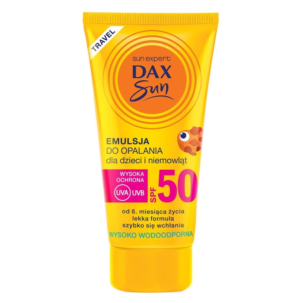 Dax Sun Emulsja do opalania dla dzieci i niemowląt SPF50 Travel