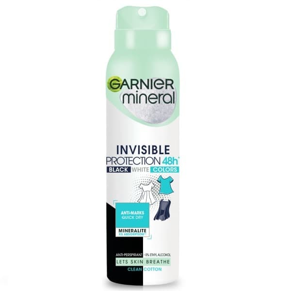 Women Mineral Invisible Protection Clean Cotton 48H Antyperspirant spray