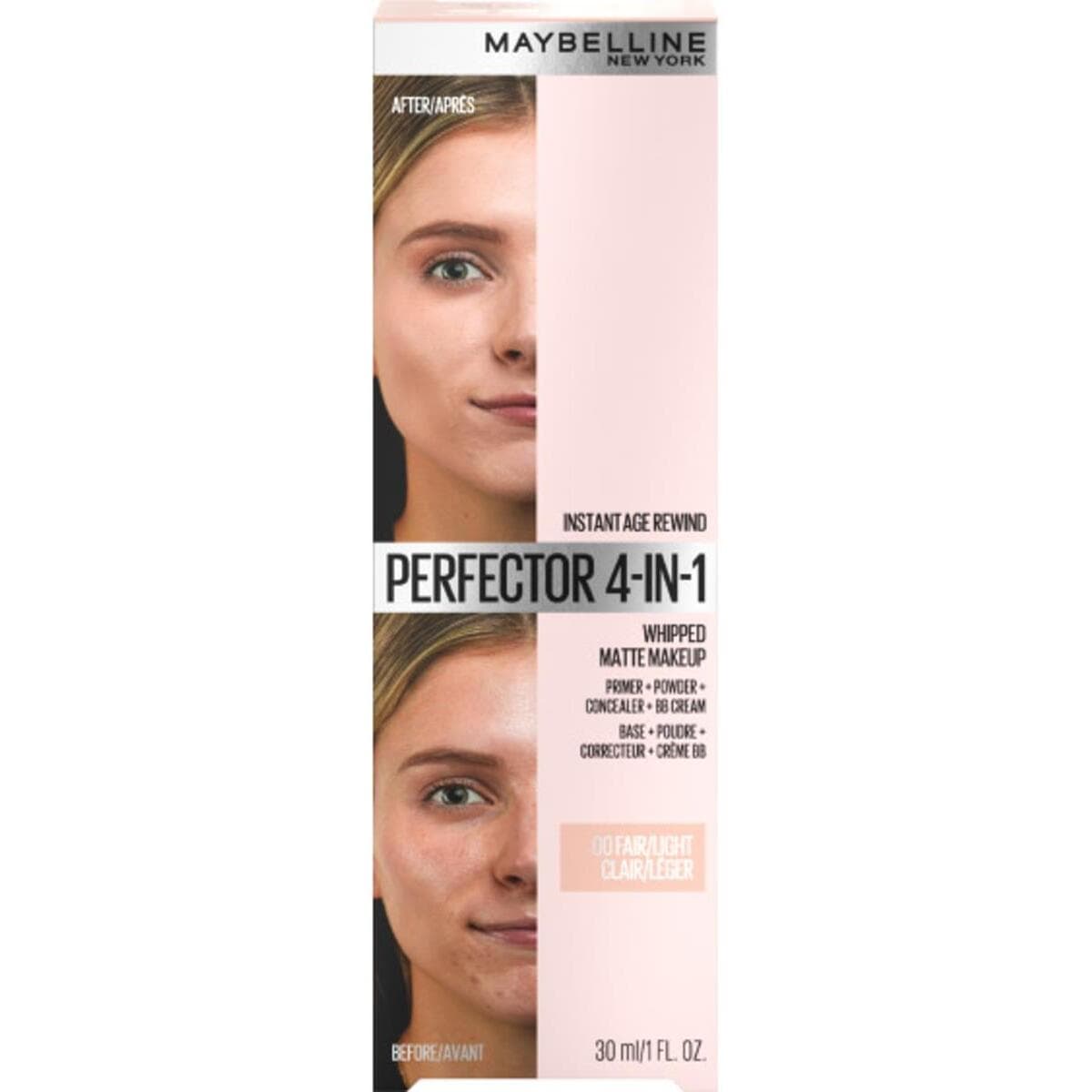 Maybelline Instant Age Rewind Perfector Matte 4w1 Baza, puder, korektor, krem BB FAIR/LIGHT