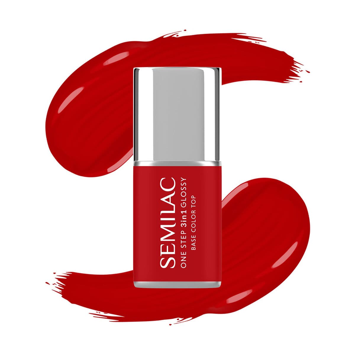 One Step 3in1 Glossy lakier hybrydowy do paznokci odcień 530 Scarlet