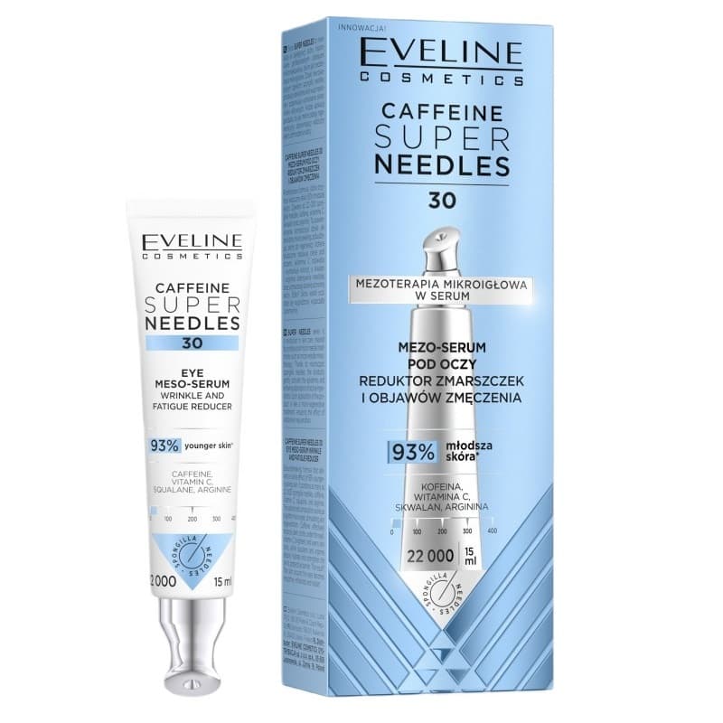 Eveline Super Needles Caffeine Serum Pod Oczy Mezoterapia Mikroigłowa
