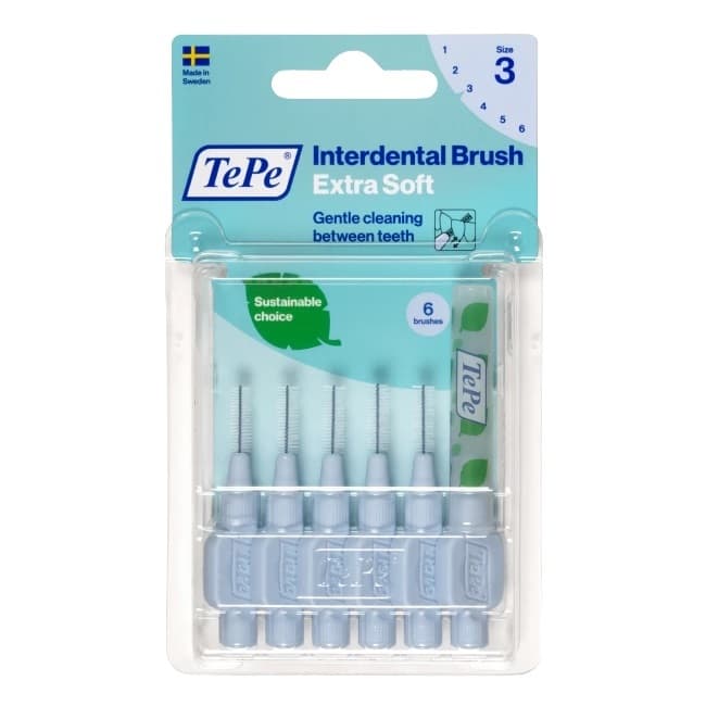 Extra Soft szczoteczki do przestrzeni międzyzębowych 0.6mm Jasnoniebieskie