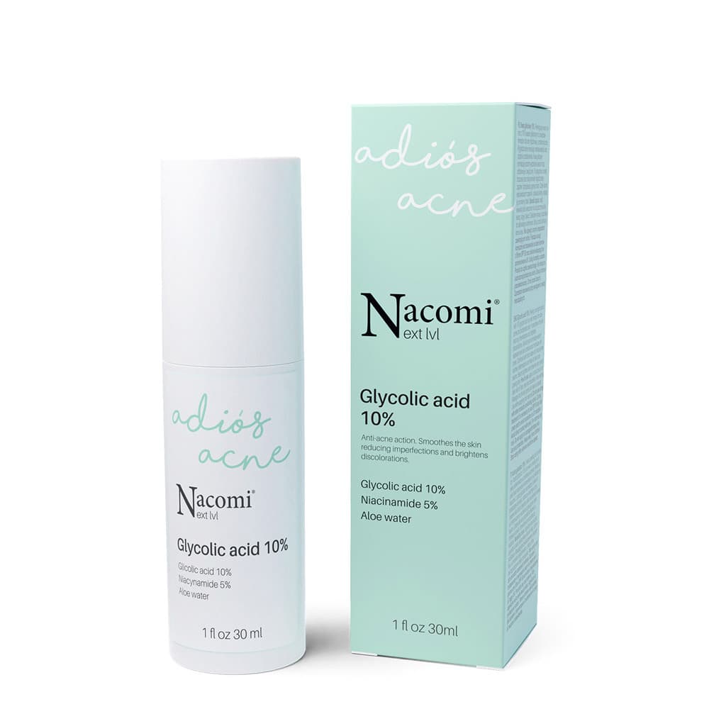 Next Level Adios Acne Glycolic Acid 10% Serum do twarzy z kwasem glikolowym 10%