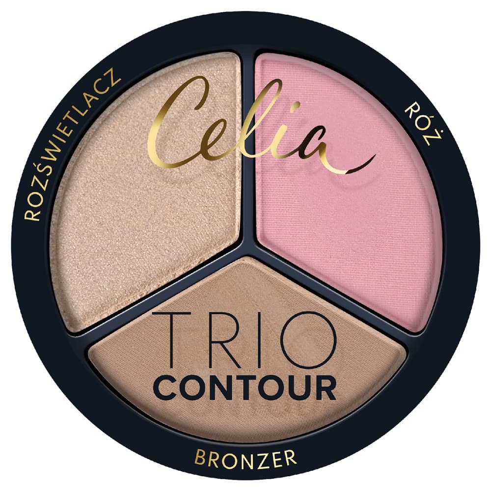 Trio Contour Wielofunkcyjny Zestaw Do Konturowania Twarzy w Pudrze 01