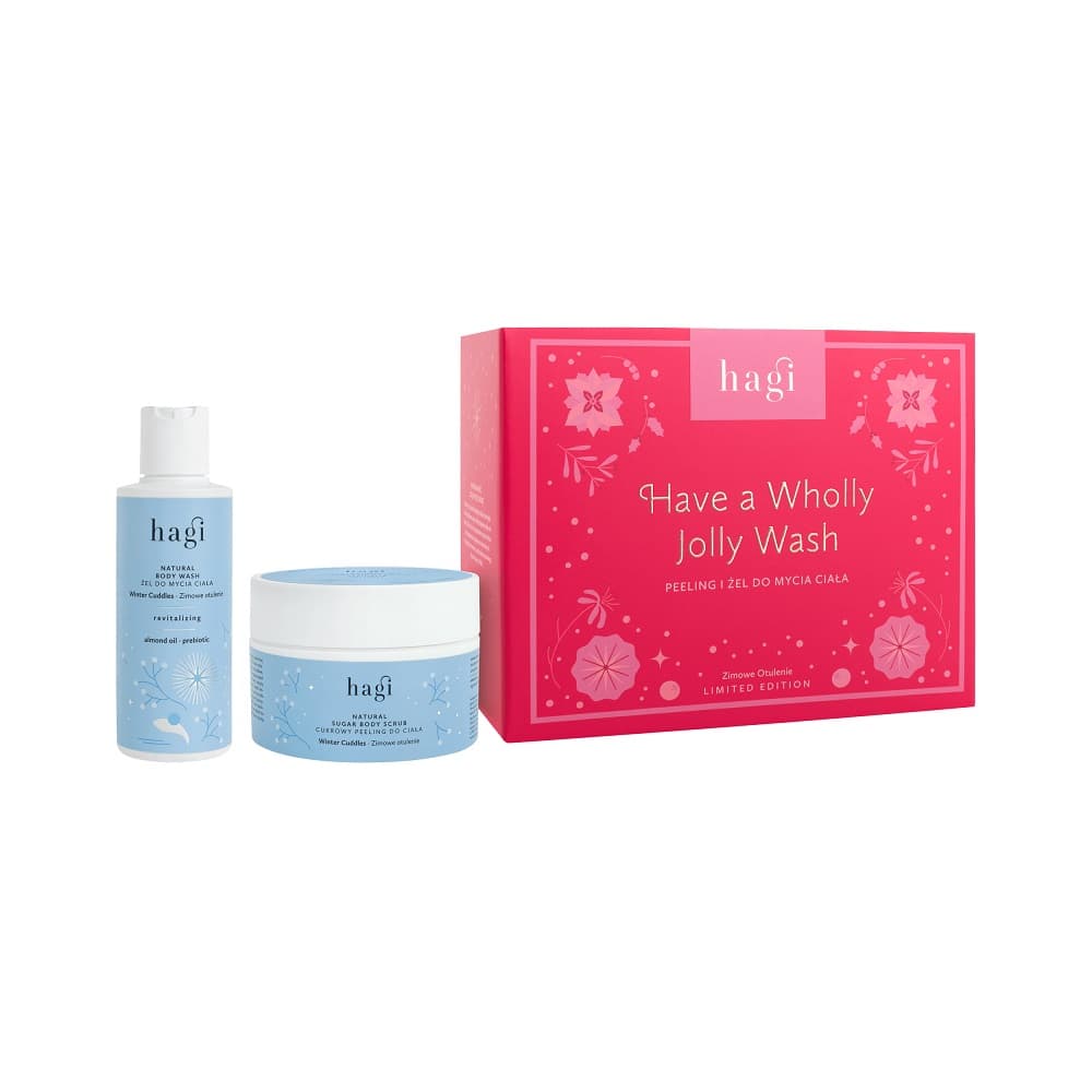 Have a Wholly Jolly Wash zestaw peeling do ciała + żel do mycia ciała