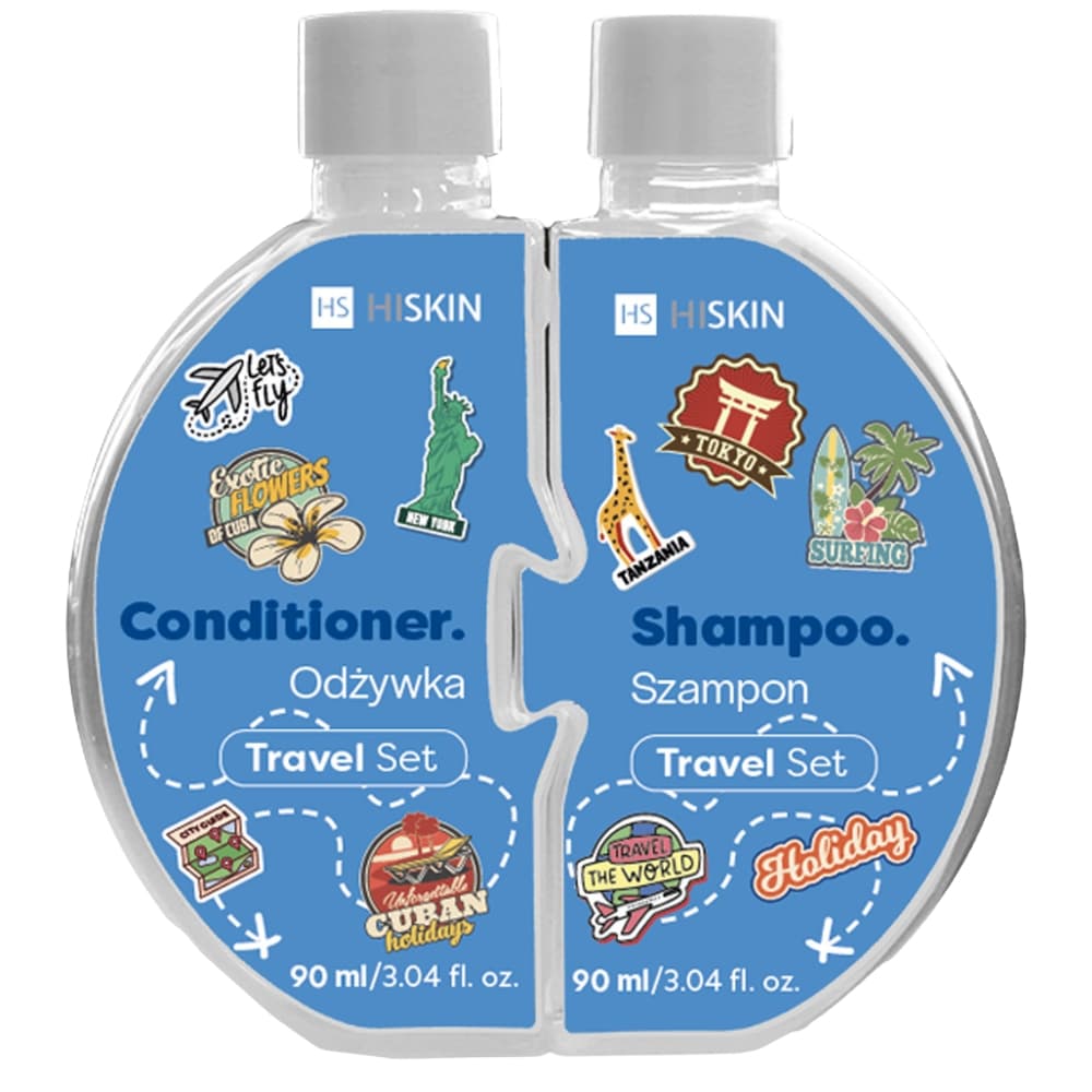 Puzzle Travel zestaw szampon do włosów + odżywka do włosów