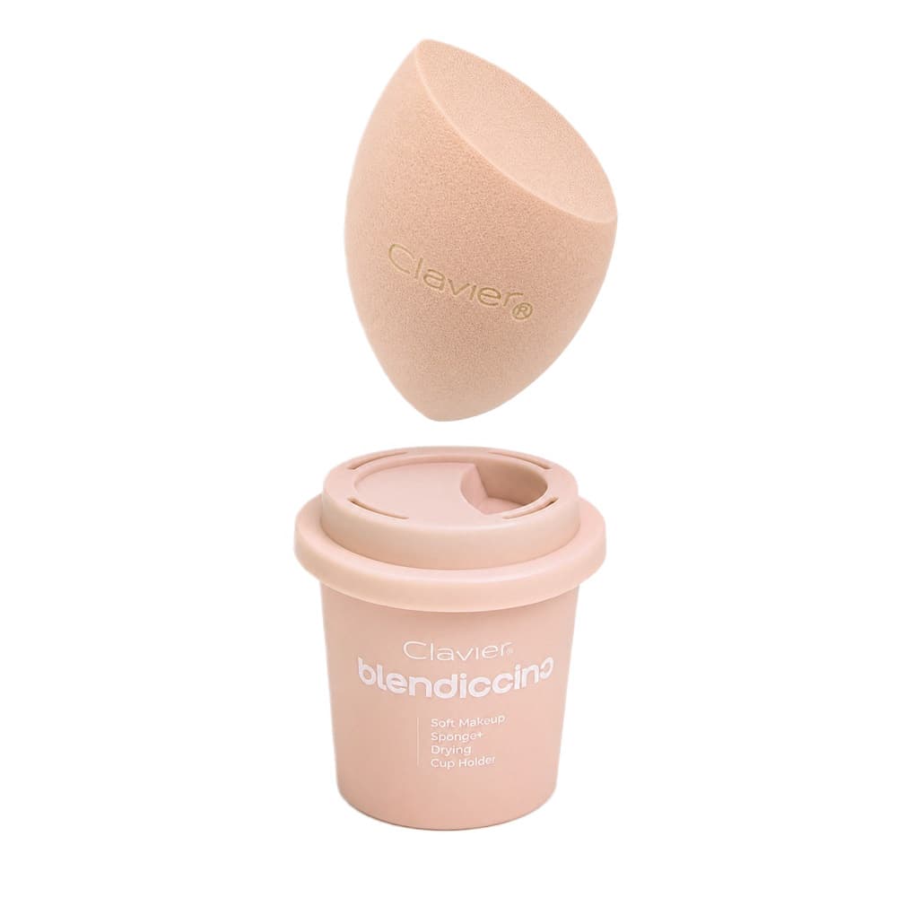 Blendiccino zestaw gąbeczka do makijażu + kubek do przechowywania Caffe Latte