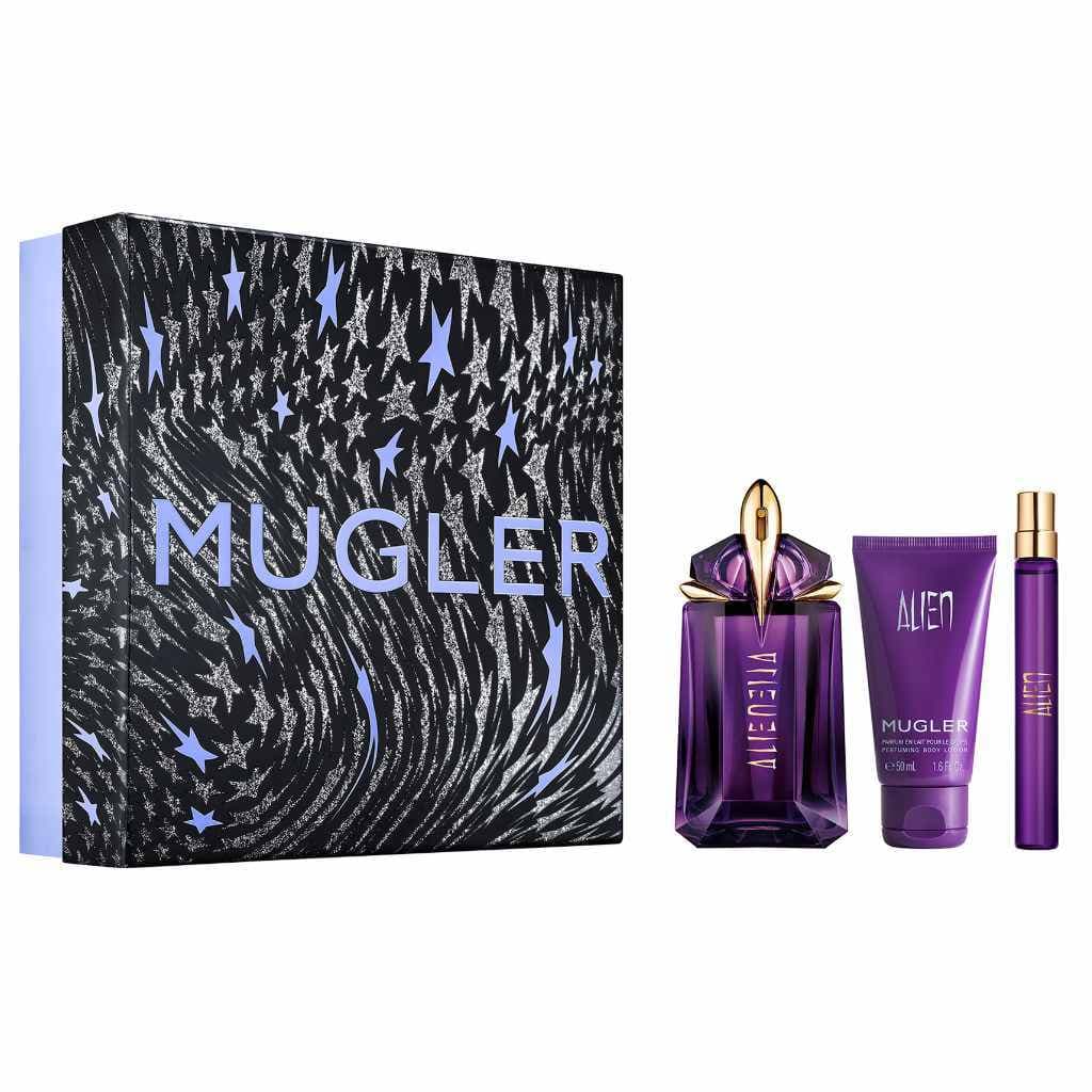Alien zestaw woda perfumowana spray + woda perfumowana spray + balsam do ciała (W)