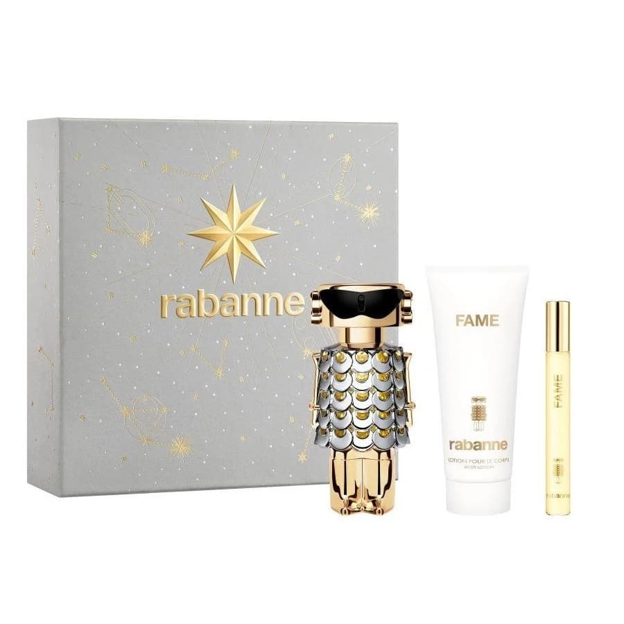 Fame zestaw woda perfumowana spray + balsam do ciała + woda perfumowana spray (W)