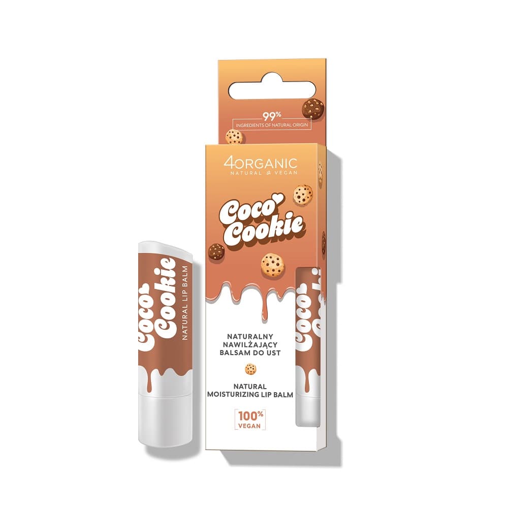 naturalny nawilżający balsam do ust, Coco cookie