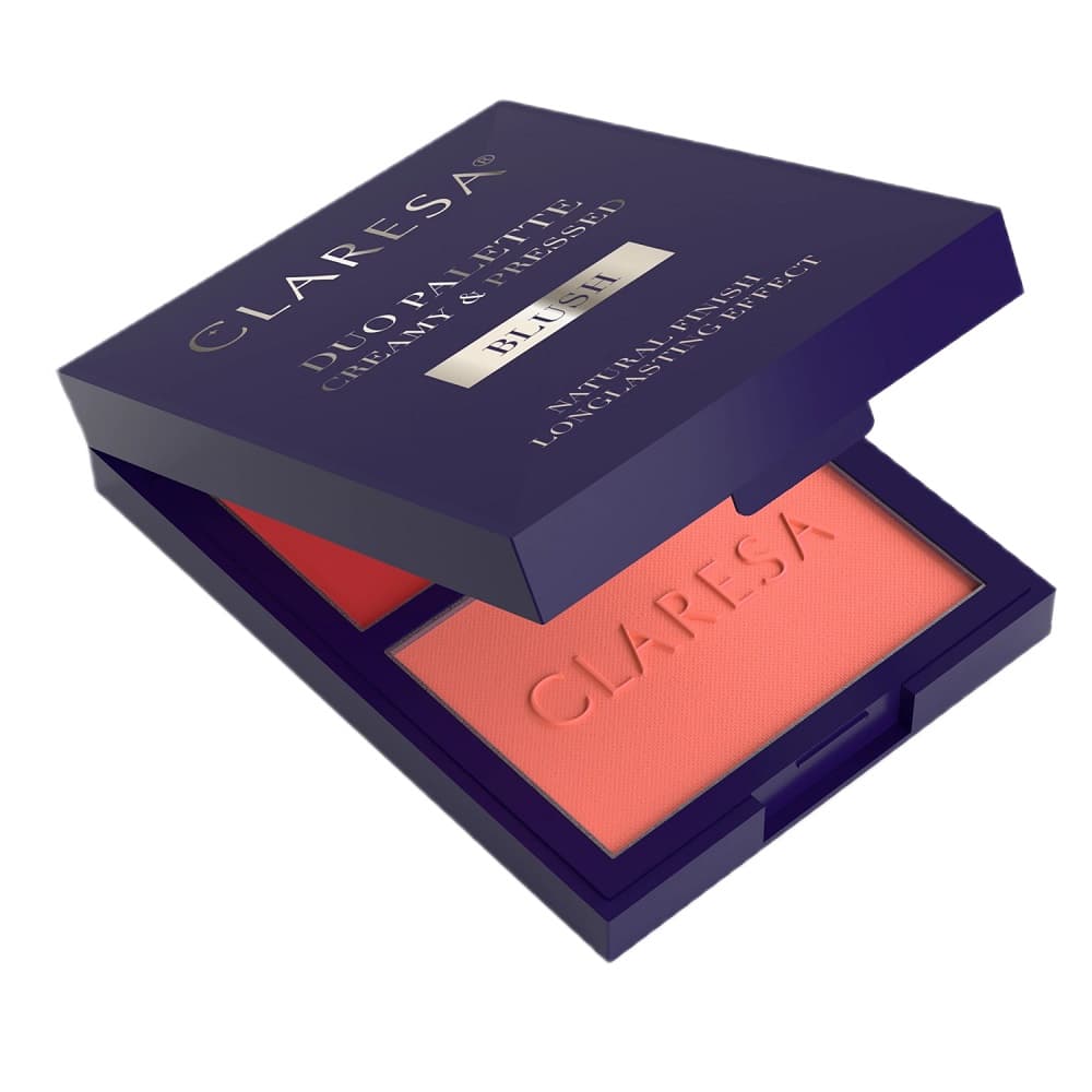 Duo Palette Creamy&Pressed Blush Paleta do konturowania kremowo-pudrowa - 02 Candy Crush