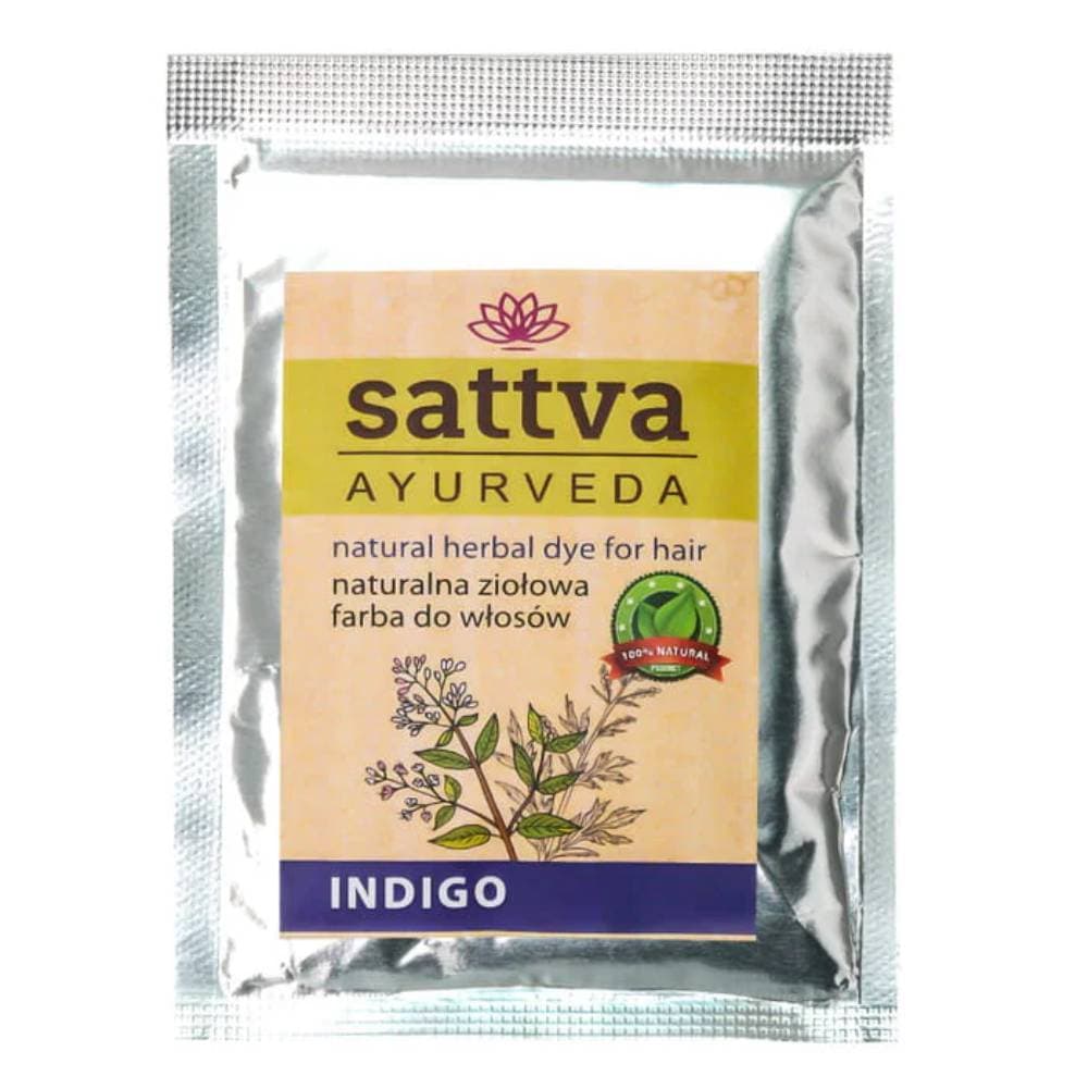 Sattva Naturalna ziołowa farba do włosów Indigo