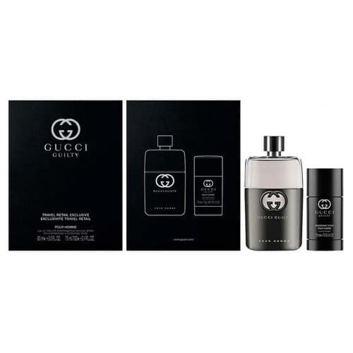 Gucci Guilty Pour Homme zestaw prezentowy dla mężczyzn woda toaletowa + dezodorant w sztyfcie