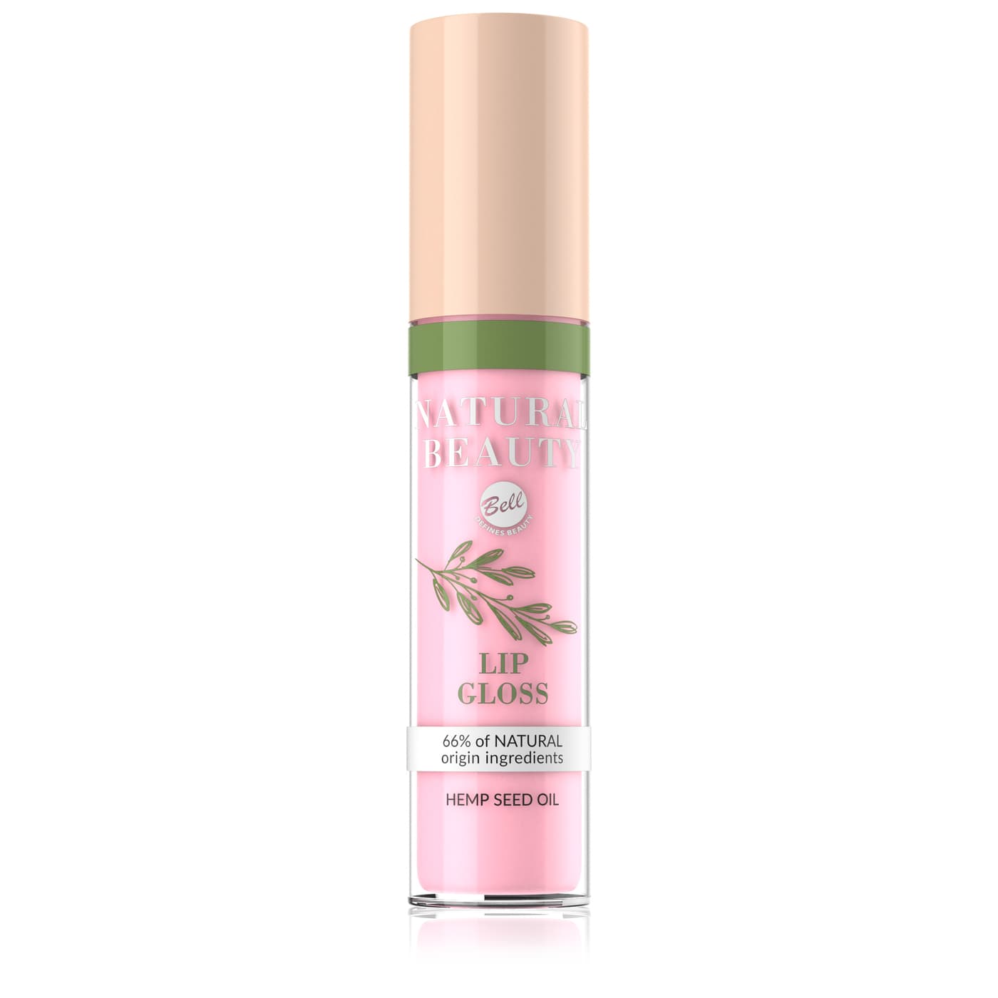 błyszczyk z olejem z nasion konopii NATURAL BEAUTY Lip Gloss 003