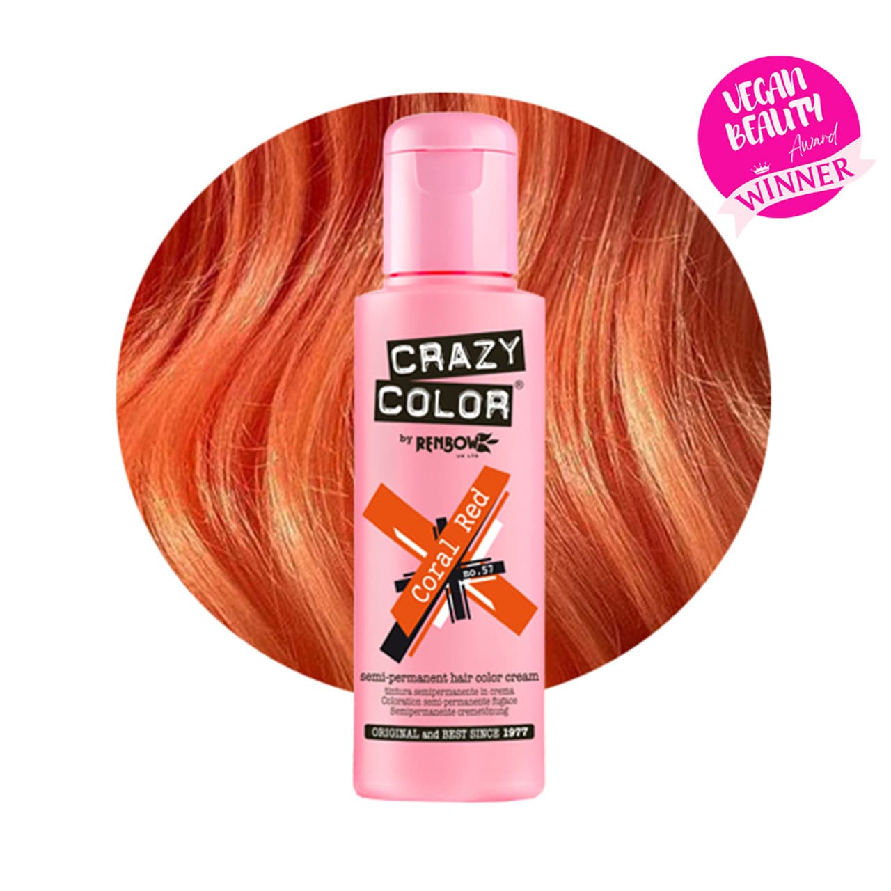 Color, toner odżywczy do włosów, Coral Red – koralowo czerwony, nr 57