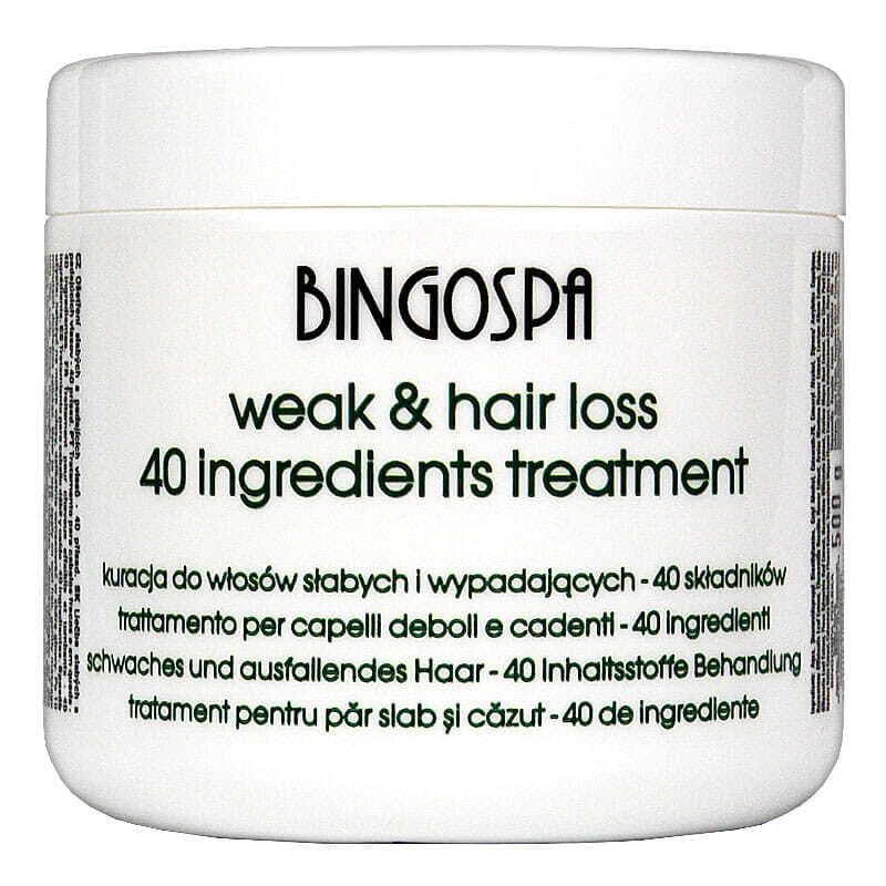 WEAK & HAIR LOSS 40 INGREDIENTS TREATMENT - Kuracja do włosów słabych i wypadających - 40 składników -