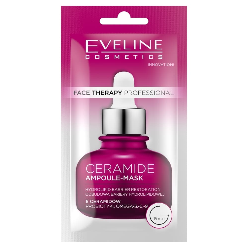 Eveline Face Therapy Ceramide Ampoule Mask Maska ampułka do twarzy regenerująca
