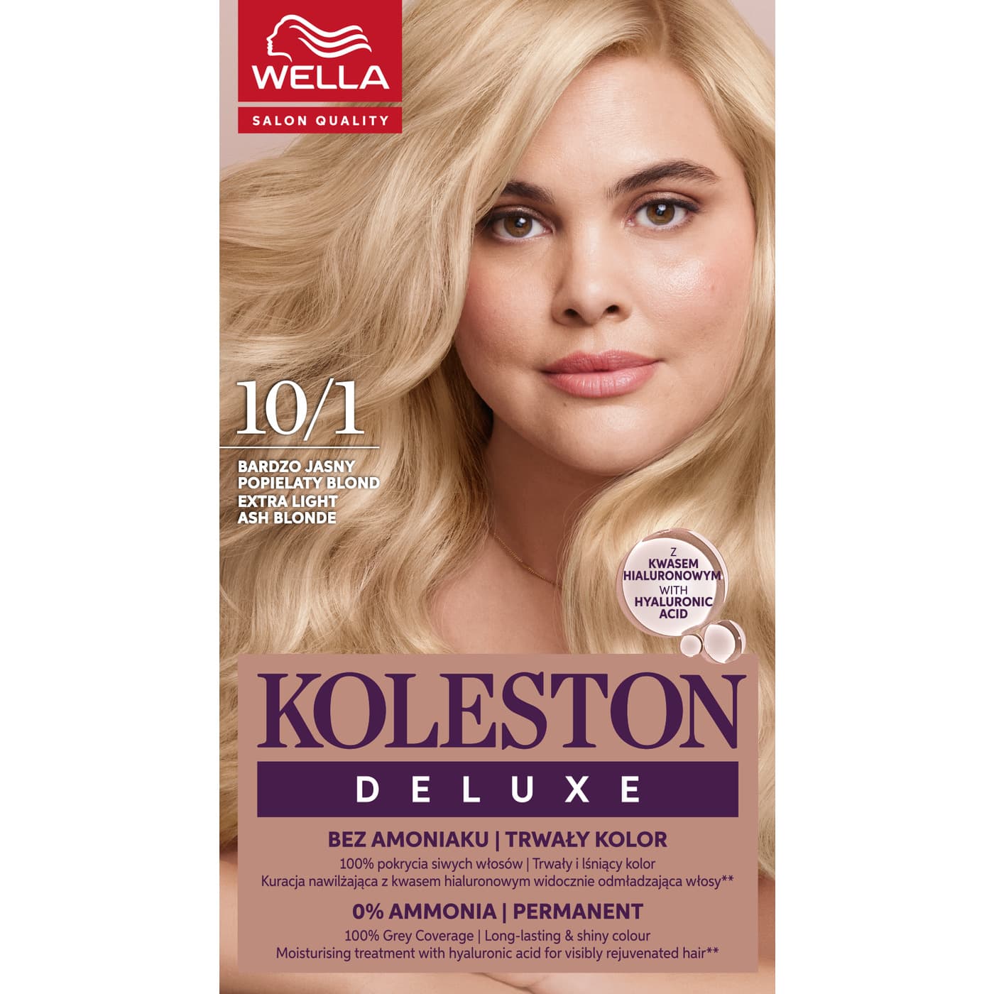 Koleston Deluxe, farba do włosów, Bardzo Jasny Popielaty Blond, 10/1