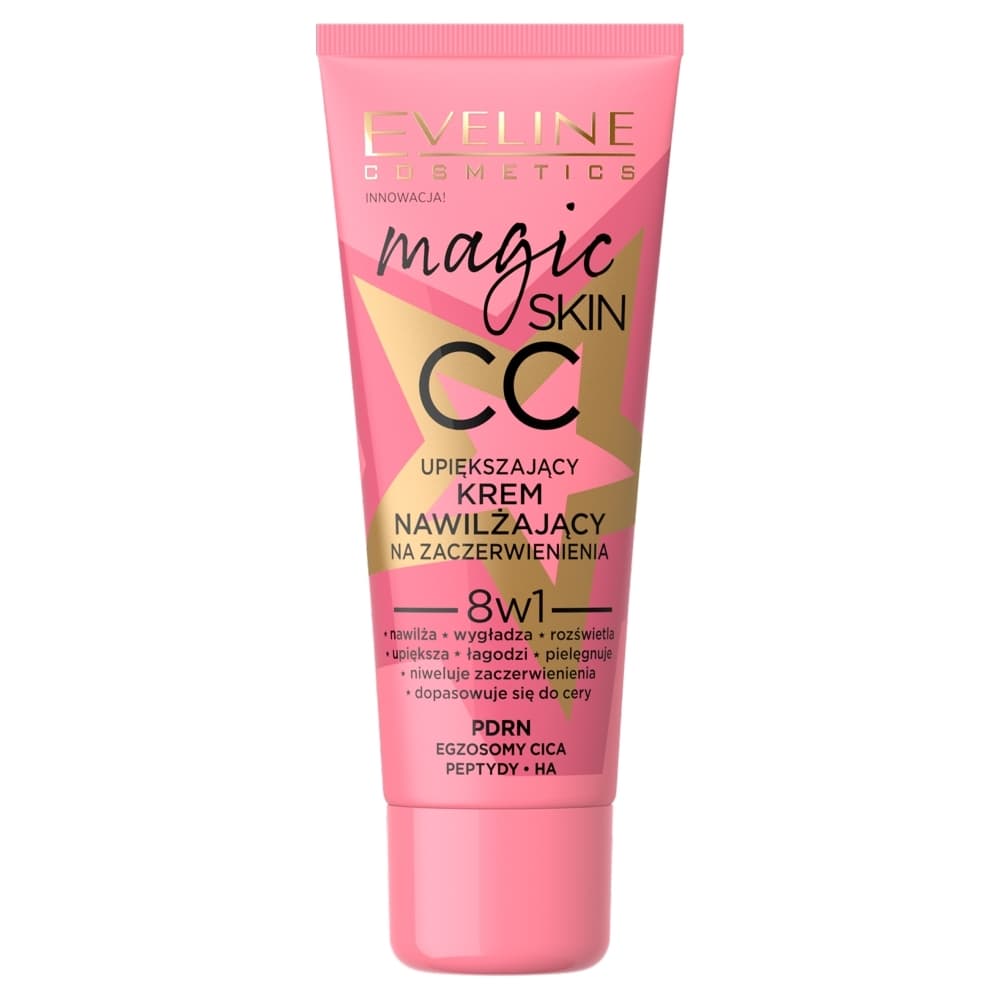Eveline Magic Skin CC Upiększający Krem Nawilżający na Zaczerwienienia 8w1