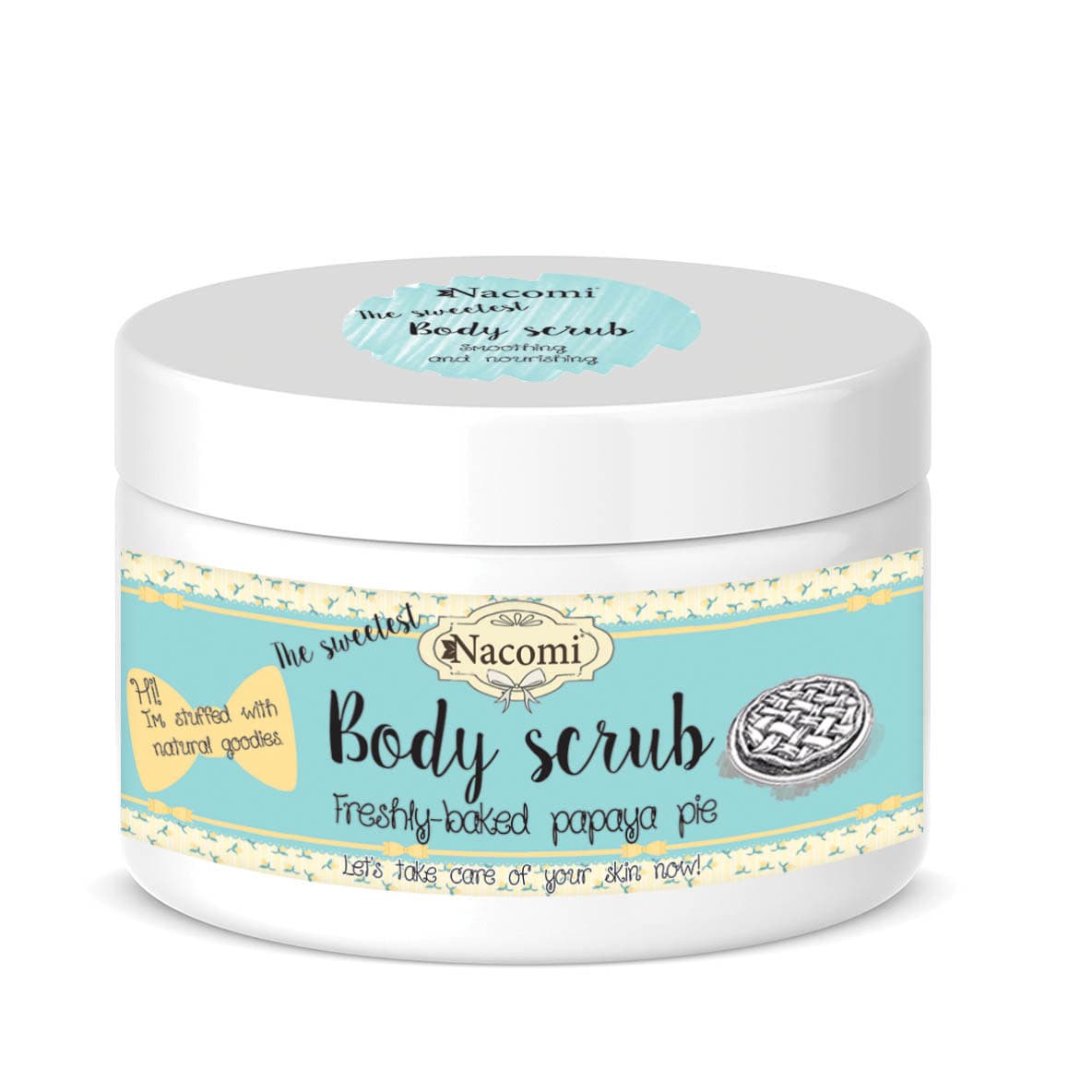 peeling do ciała - Świeże ciasto z papają