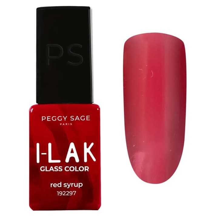 I-LAK Glass Color, lakier hybrydowy, Red Syrup