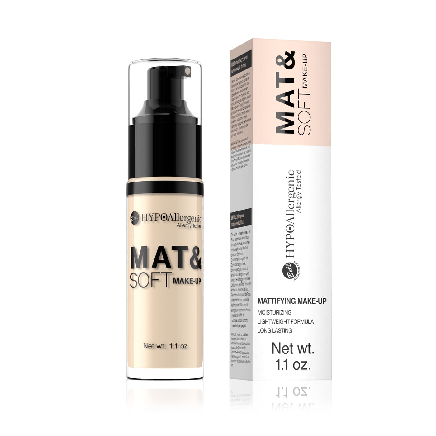 HYPOAllergenic Mat&Soft Make-Up, podkład matujący, 02