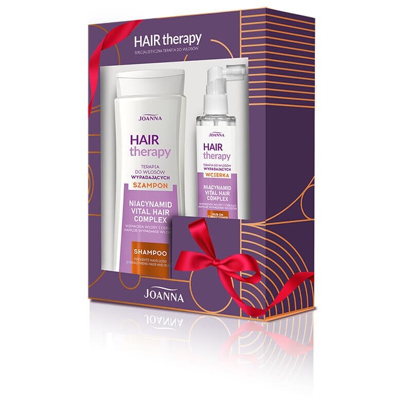 Hair therapy, zestaw prezentowy do pielęgnacji włosów, szampon + wcierka